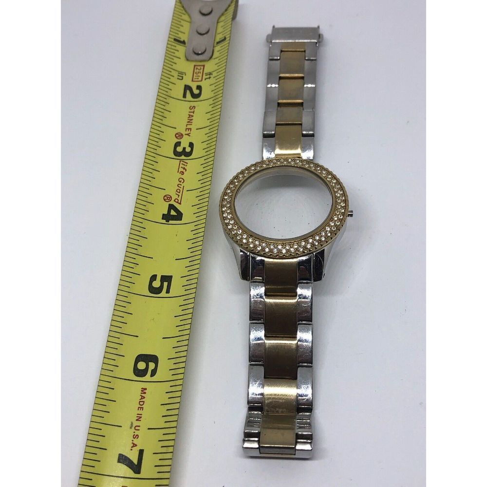 Authentic Fossil Parts Links Band Case Crystal Used 18mm Bb343